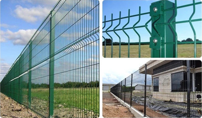 5mm Hot Dipped Galvanized 3d Curved Fence Corrosion Resistance 2