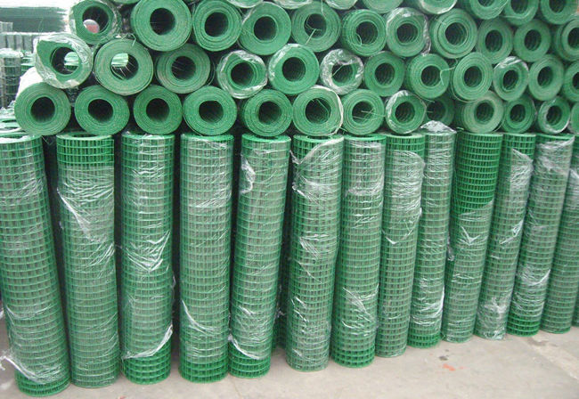 25.4mm Green  Vinyl Coated Welded Wire Mesh Panels BWG 16 Gauge 1