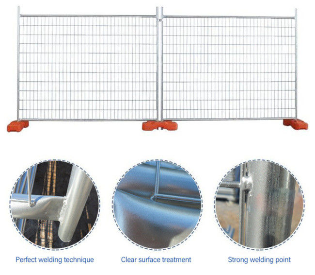 75×150mm Metal Galvanized Temporary Construction Fence Panel 5mm Thick 0