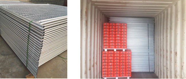 Australia Type Temporary Construction Fence Panel Hot Galvanized 2.1x2.4m 2