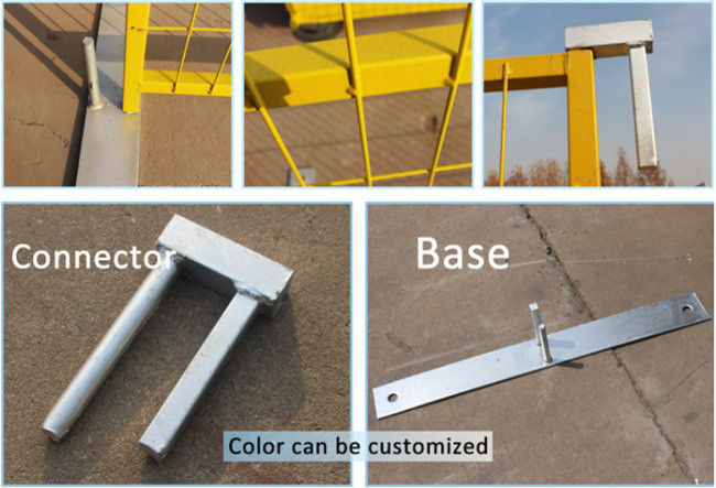 OEM 12in 6ft Canada Temporary Metal Fencing Panels Construction Site Perimeter Fence 0