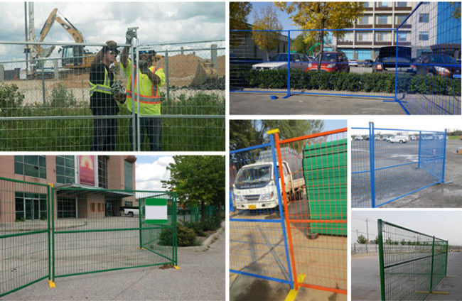 1.5mm 6'×9.5' Portable Security Temporary Construction Fence Panel Q235 1