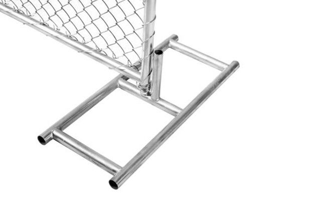Smooth Surface 8×10 Temporary Construction Fence Panel 6x12 Silver Spray Painted 0