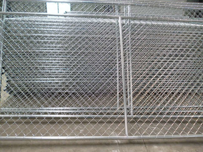Hot Dipped Galvanized Chain Link Temporary Construction Fence Panel 14ft 50×50mm 0