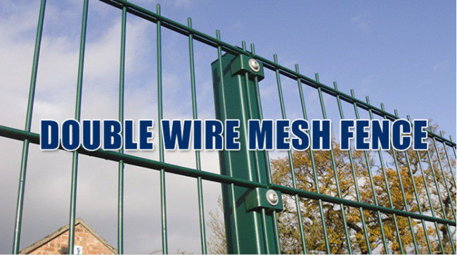 1.03m 2m 2.43m 656 Twin 2D Double Wire Fence PVC Coated RAL 7016 0