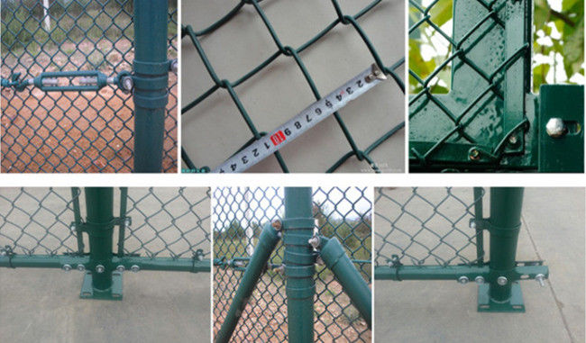 Decorative 2.1m PVC Coated Chain Link Wire Mesh OEM For Boundary Wall 1
