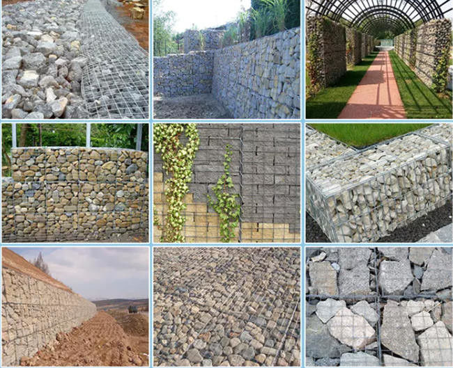 Stone Cages Wall Welded Mesh Gabion 4mm Wire Gauge 5x5 Cm Hole 2