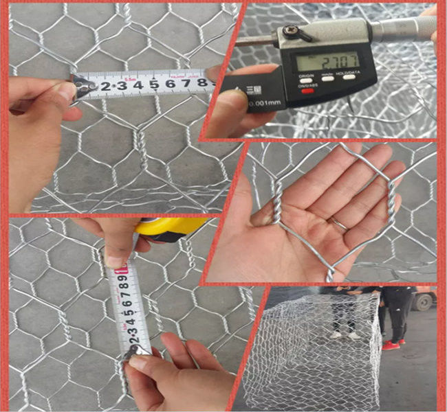 2x1x1m Galvanized Gabion Box Monolithic Structure For Stabilization Of Earth 0