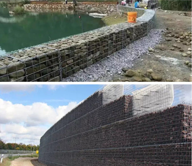 1 X 1 X 1 M Galvanized Gabion Box Welded Stone Rock Baskets For Retaining Wall 1