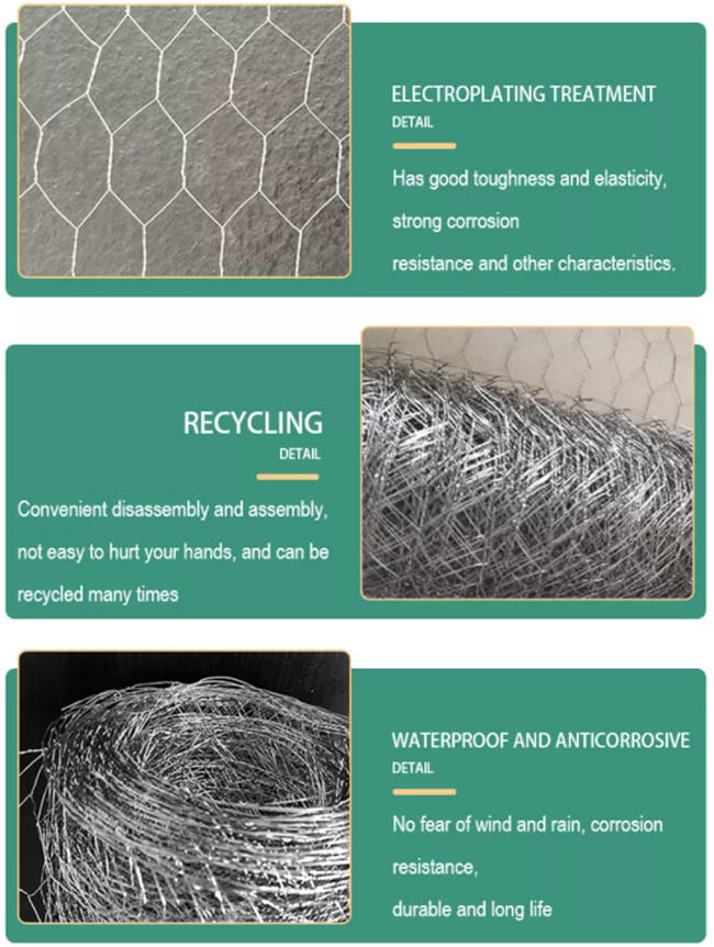 0.7mm 1/2 Inch Hole Hexagonal Chicken Wire Mesh Rolls For Rabbit Cage 1