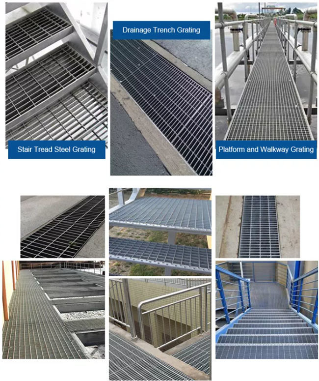 Toothed Driveway Serrated Galvanized Steel Grating Anti Slip 32x5mm Bar 2