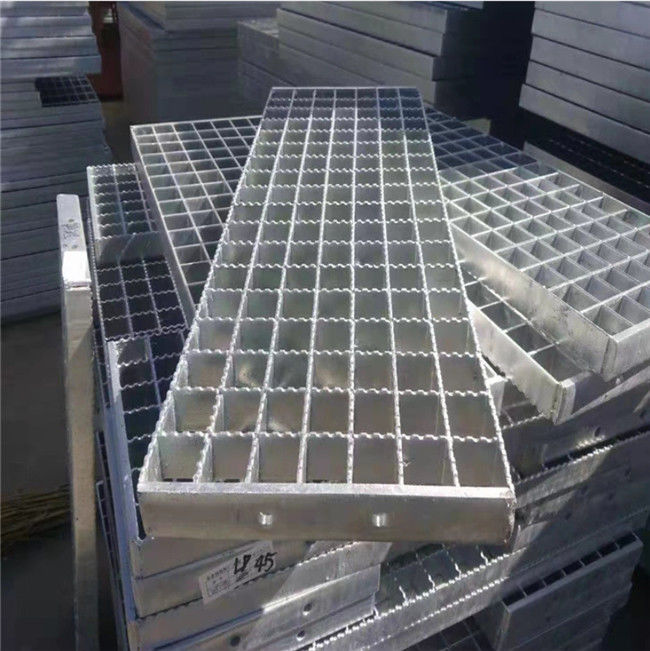 Anti Slip Cover Galvanized Serrated Bar Grating Untreated Steel 0