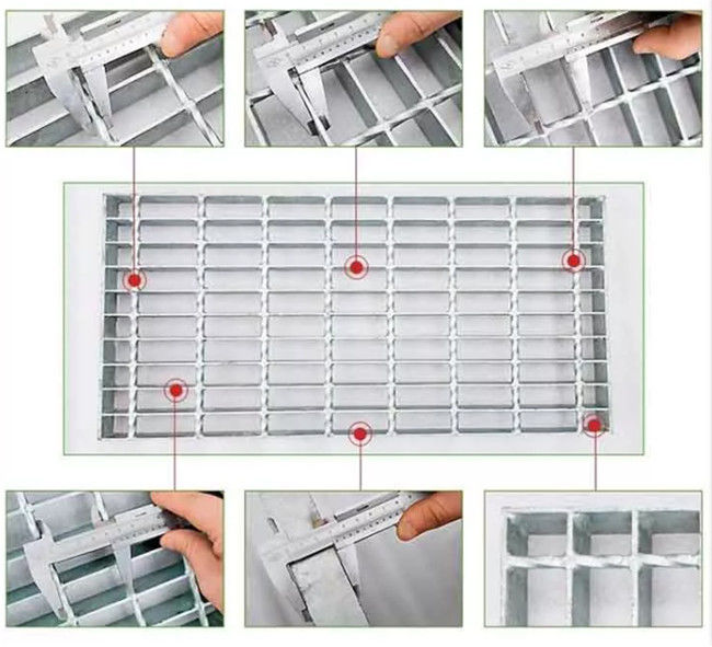 Toothed Driveway Serrated Galvanized Steel Grating Anti Slip 32x5mm Bar 1