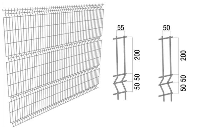 4mm Welded Wire Mesh Panels Home Decorative Metal 3d Bending Curved 0